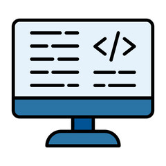 CSS Code Line Color Icon