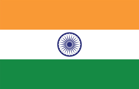 Indian flag vector. India's national flag.