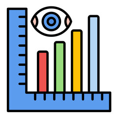 Descriptive Analytics Line Color Icon