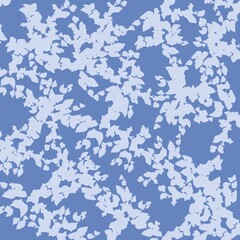 Fototapeta na wymiar leaves on a blue background