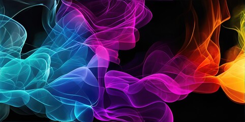 Obraz premium Abstract colorful wave background for design.