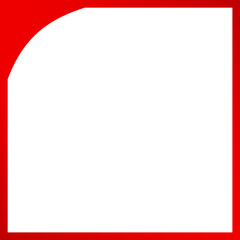 Obraz premium red frame and corner