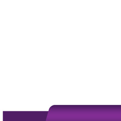 white frame purple banner bottom bar