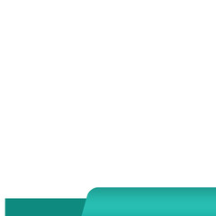 white frame green mint banner bottom bar