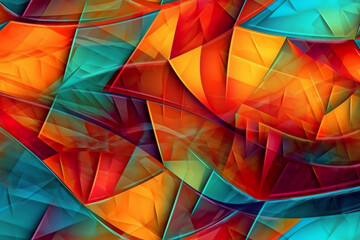 3D rendering abstract colorful visual background banner or wallpaper