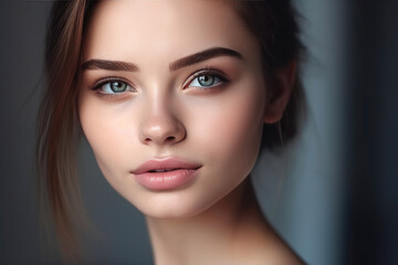 Obraz premium Impeccable Clean Skin and Elegance. Generative AI