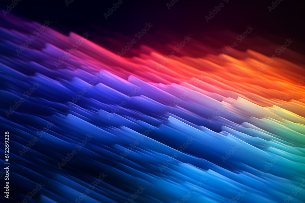 Wall mural 3d rendering abstract colorful visual background banner or wallpaper