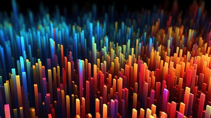 Fototapeta premium Abstract tech sci-fi data background Generative AI