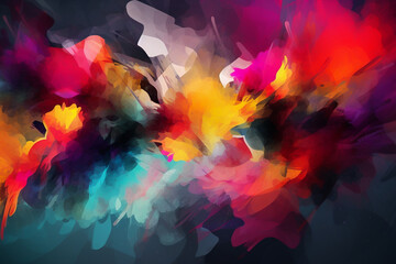 3D rendering abstract colorful geometric background banner or wallpaper, visual elements