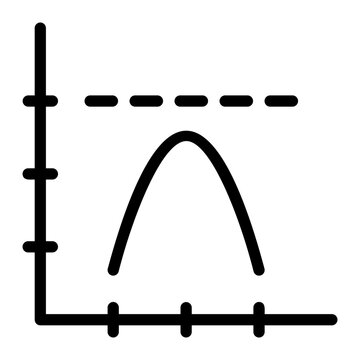 parabola line icon