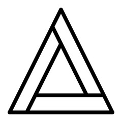 triangle line icon