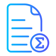 summation gradient icon