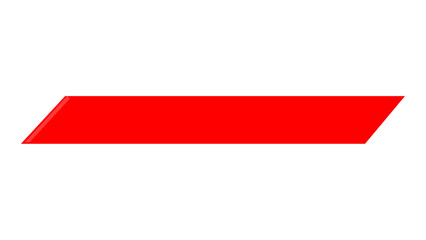 Modern designed lower third in red colors and white colors.
