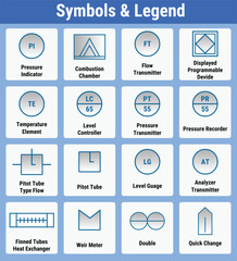 Vector Illustration for Symbols Legends