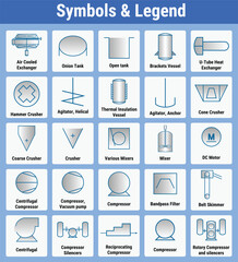 Vector Illustration for Symbols Legends