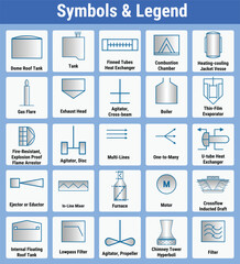 Vector Illustration for Symbols Legends