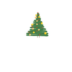 christmas tree. Premium vector. Object and symbol are the element.
