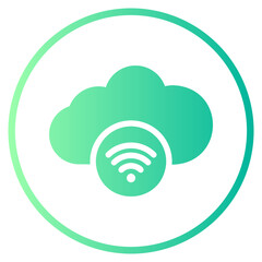wifi gradient icon