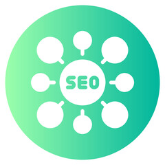 digital marketing gradient icon