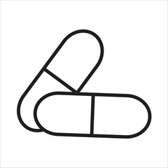 capsul vector icon logo template