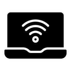 laptop glyph icon