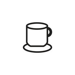 coffe glass vector icon logo template