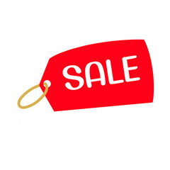 red sale tag