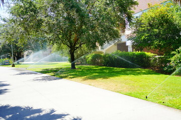 ORLANDO, FL, USA - 05 13, 2023: The University of Central Florida (UCF) building in spring	