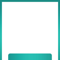 green mint pastel frame square bottom bar