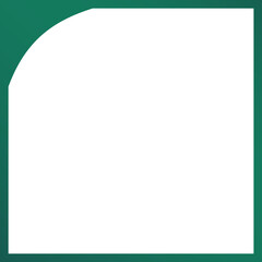 green frame square corner