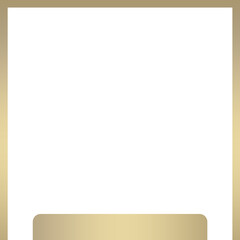 gold frame square bottom bar