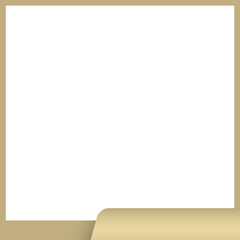 gold frame square bottom bar