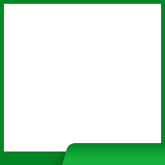 green frame square bottom bar