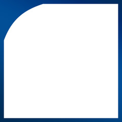 blue frame square corner
