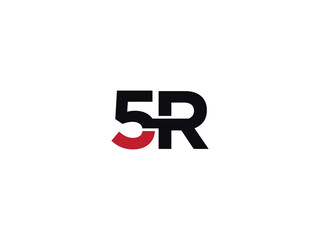 Creative And Luxury 5R Alphabet Letter Logo Design