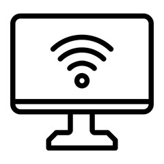computer line icon