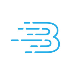 Initial letter B technology logo design vector