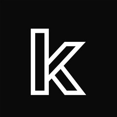 Initial Letter K Logo Design Vector
