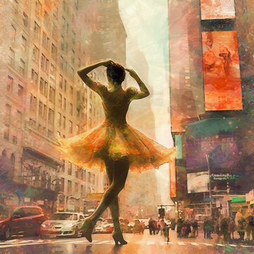 Ballet in the streets of New York