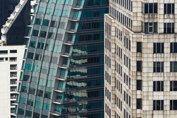 Modern architecture buildings facade exterior