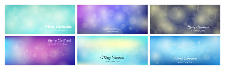 Bokeh background with New Year inscription