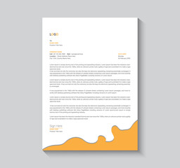 Business stationery letterhead and invoice liquid template