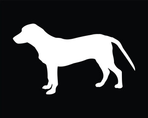 Dunker Dog Dog Vector Silhouette