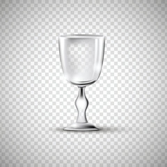Vector, wine wineglass, made in a realistic style. on a white background. It can serve as a layout for future design and Publicity of your product.