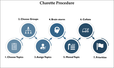 The Charrette Procedure in an Infographic template