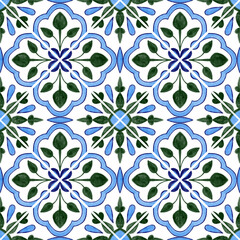 Seamless pattern yellow blue pattern