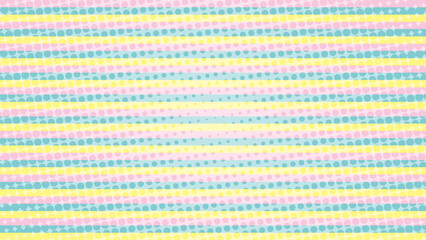Pastel Colorful Candy Stripes Pattern Background With Halftone. Vintage Retro. Vector