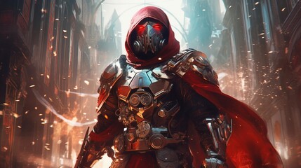 a person in a garment. Generative AI Art.