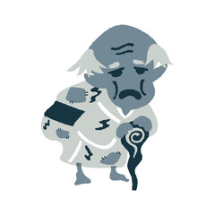 びんぼうがみ　ゆるかわいいイラスト素材