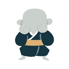 のっぺらぼう・ずんべらぼう　ゆるかわいいイラスト素材